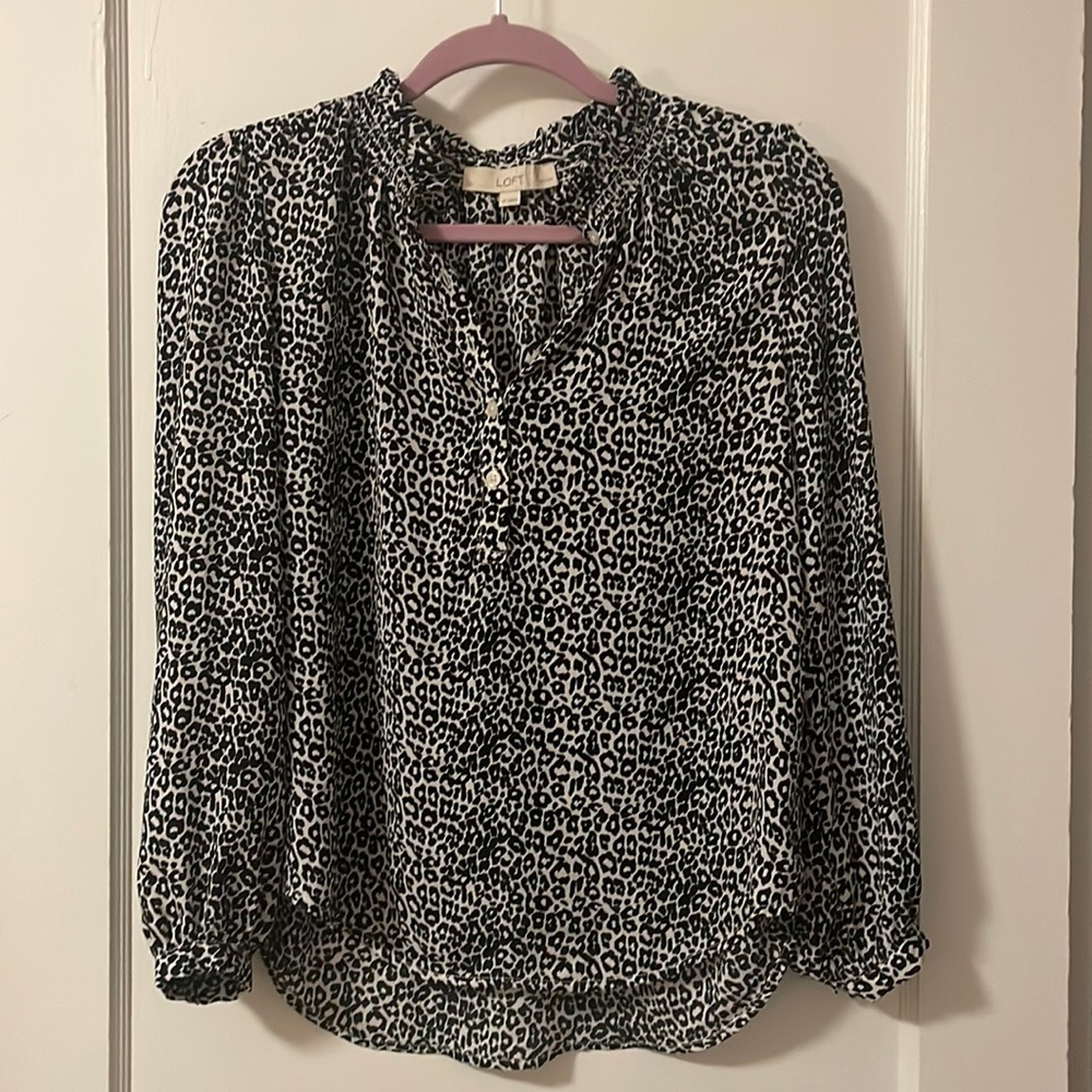 Animal print Loft shirt